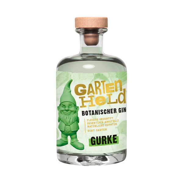 Gartenheld Botanischer Gin Gurke Flasche